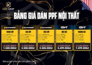 Dán PPF ô tô giá bao nhiêu tiền? Đừng dán nếu chưa biết 5 điều này
